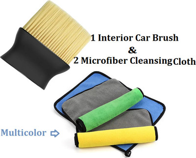 AirSoft Microfiber Vehicle Washing  Brush(Pack Of 3, 800 GSM)