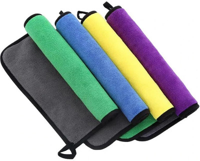 Neekshaa Microfiber Vehicle Washing  Cloth(Pack Of 4, 800 GSM)