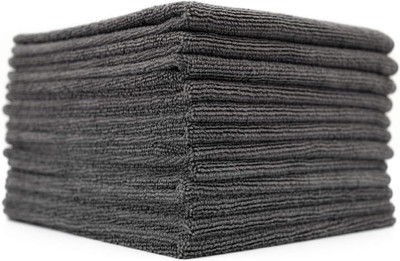 MOCKHE Microfiber Vehicle Washing  Cloth(Pack Of 12, 340 GSM)