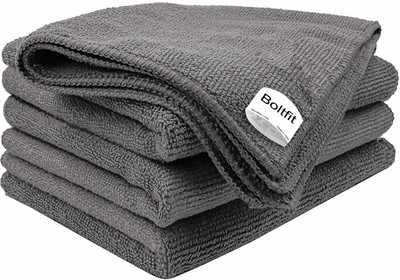 boltfit Microfiber Vehicle Washing  Cloth(Pack Of 4, 350 GSM)