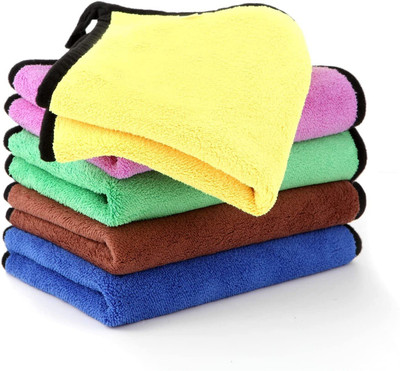 Favoto Microfiber Vehicle Washing  Cloth(Pack Of 5)