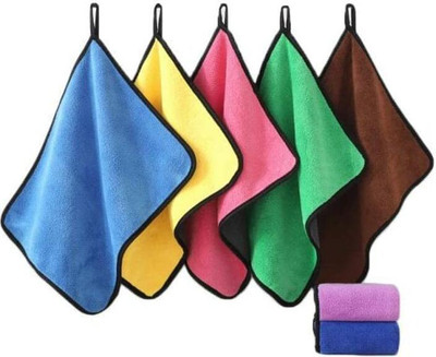 IBA ISBA COLLECTIONS Microfiber Vehicle Washing  Cloth(Pack Of 5, 500 GSM)