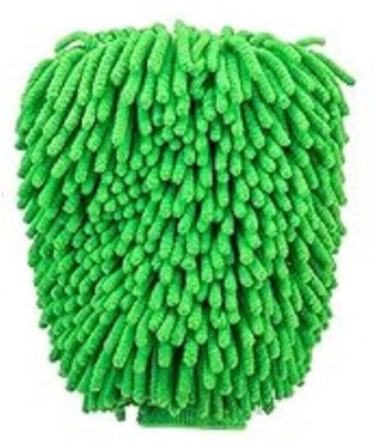 maacreation Microfiber Vehicle Washing  Washing Mitt Hand Glove(Pack Of 1, 1700 GSM)