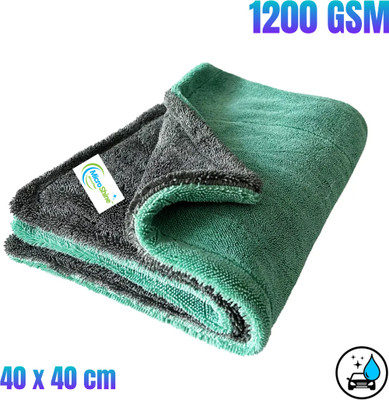 MICROSHINE Microfiber Vehicle Washing  Cloth(Pack Of 1, 1200 GSM)