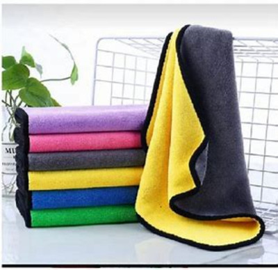 ASA Polyester, Microfiber Vehicle Washing  Cloth(Pack Of 6, 600 GSM)