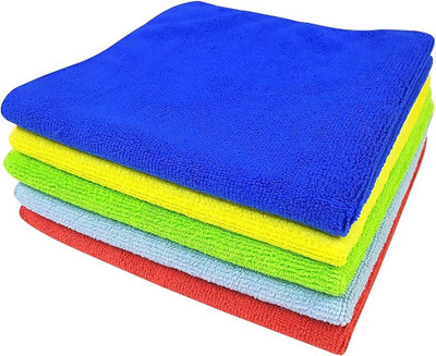 TOTALCARE Microfiber Vehicle Washing  Cloth(Pack Of 4, 300 GSM)