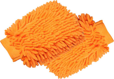 Fitaza Microfiber Vehicle Washing  Washing Mitt Hand Glove(Pack Of 1, 800 GSM)