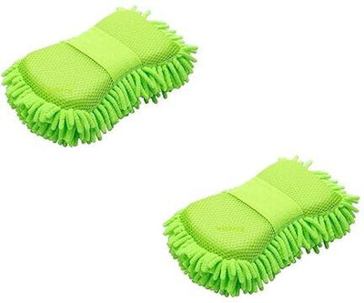 Clivemont Microfiber Vehicle Washing  Sponge(Pack Of 2)