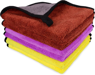shopwle Cotton Vehicle Washing  Cloth(Pack Of 6, 800 GSM)
