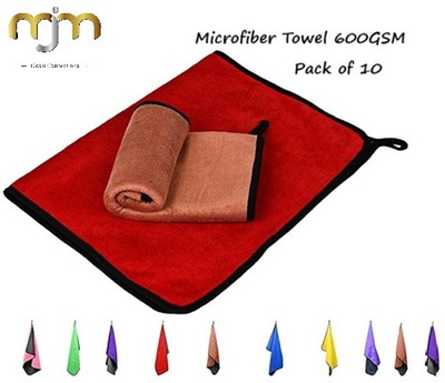 MJM Microfiber Vehicle Washing  Duster(Pack Of 10, 600 GSM)