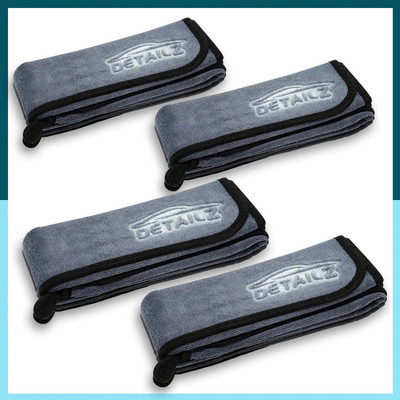 DETAILZ Microfiber, Fabric Vehicle Washing  Cloth(Pack Of 4, 600 GSM)