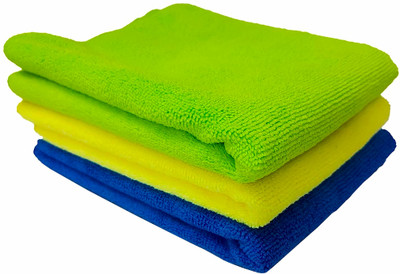 AUTO PEARL Microfiber Vehicle Washing  Cloth(Pack Of 3, 600 GSM)