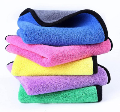 Relatable Microfiber Vehicle Washing  Cloth(Pack Of 5, 800 GSM)