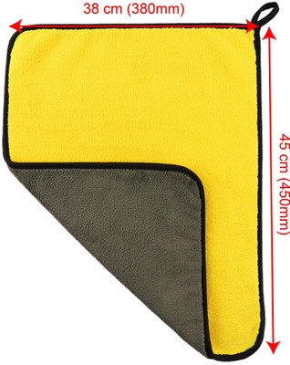 ABHEEBHA Microfiber Vehicle Washing  Cloth(Pack Of 5, 600 GSM)