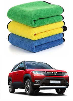 DriveXpert Microfiber Vehicle Washing  Cloth(Pack Of 3, 600 GSM)