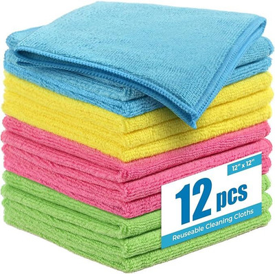SHOWSTOPPER Microfiber Vehicle Washing  Duster(Pack Of 12, 250 GSM)