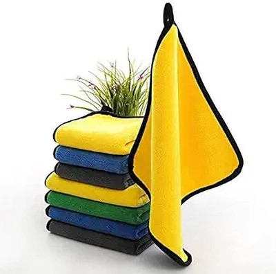 Gadiparts Microfiber Vehicle Washing  Cloth(Pack Of 6, 500 GSM)