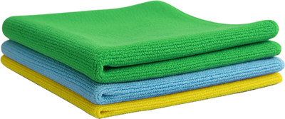 MAXOSHINE Microfiber Vehicle Washing  Cloth(Pack Of 3, 350 GSM)