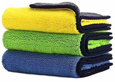 Neekshaa Microfiber Vehicle Washing  Cloth(Pack Of 3, 800 GSM)