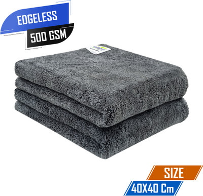 SOFTSPUN Microfiber Vehicle Washing  Cloth(Pack Of 2, 500 GSM)
