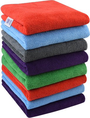 IOTA Microfiber Vehicle Washing  Cloth(Pack Of 8, 350 GSM)