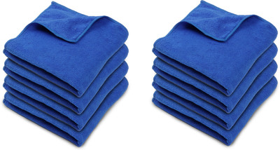 Robustt Microfiber Vehicle Washing  Cloth(Pack Of 8, 350 GSM)
