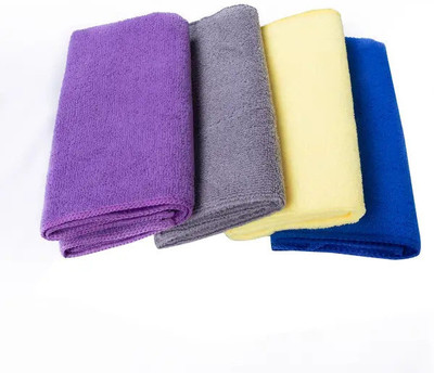 SJK Multi-Purpose Super Absorbent Microfiber cloth for Home MCt30x3.380(PACK OF 4) Wet and Dry Microfiber Cleaning Cloth(4 Units)