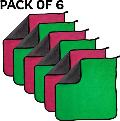 yarnova Microfiber Vehicle Washing  Cloth(Pack Of 6, 500 GSM)