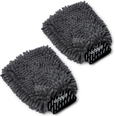 ShineXPro Microfiber Vehicle Washing  Washing Mitt Hand Glove(Pack Of 2)