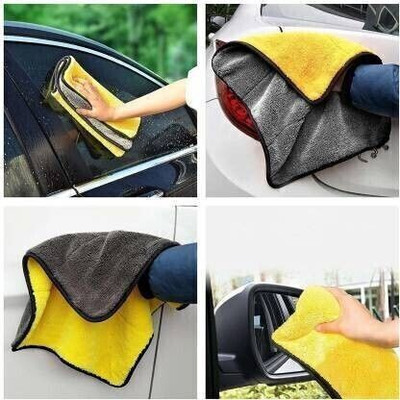 Dreamshop Pack of 6 Lint Free Dual Sided Vehicle, Glass & floor Cleaning Cloth US2.1965 Wet and Dry Microfiber Cleaning Cloth(6 Units)