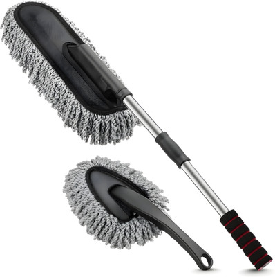 FUELBYTE Microfiber Vehicle Washing  Brush(Pack Of 2, 800 GSM)