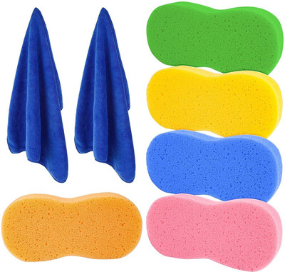 Favoto Microfiber Vehicle Washing  Sponge(Pack Of 7)