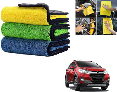 ROYAL AUTO MART Microfiber Vehicle Washing  Cloth(Pack Of 3, 800 GSM)