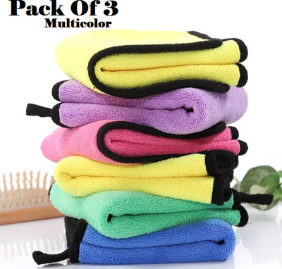 AirSoft Cotton, Microfiber Vehicle Washing  Cloth(Pack Of 3, 800 GSM)