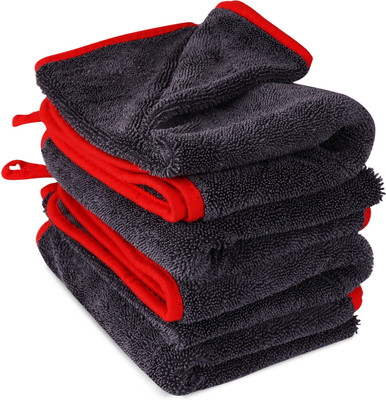 Auto Hub Microfiber Vehicle Washing  Cloth(Pack Of 4, 600 GSM)