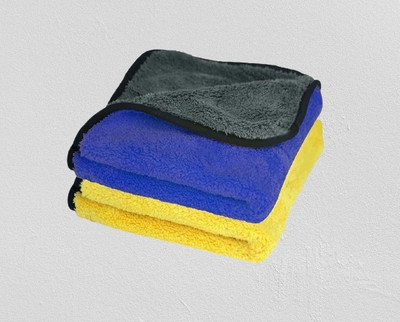 QNJL Microfiber Vehicle Washing  Cloth(Pack Of 2, 500 GSM)