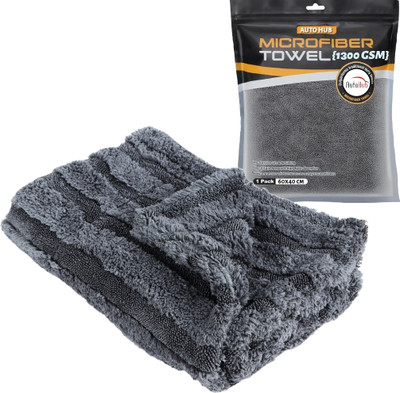 Auto Hub Microfiber Vehicle Washing  Cloth(Pack Of 1, 1300 GSM)