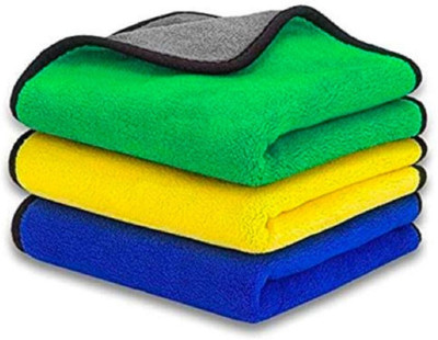 Neekshaa Microfiber Vehicle Washing  Cloth(Pack Of 3, 800 GSM)