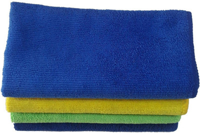 Hitvik Wet and Dry Cotton, Microfiber Cleaning Cloth(4 Units)