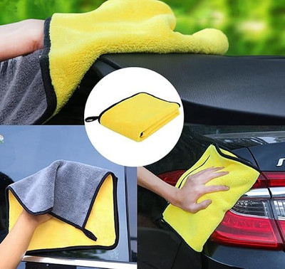 NIZARAM Microfiber Vehicle Washing  Scrape Cleaner(Pack Of 2, 600 GSM)