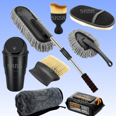 SRBK fashion Stainless Steel, Plastic, Microfiber Vehicle Washing  Duster(Pack Of 8)