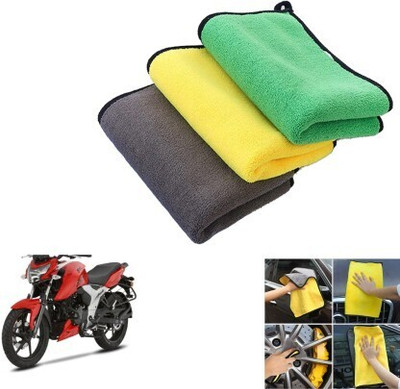 Trendzz Microfiber Vehicle Washing  Cloth(Pack Of 3, 600 GSM)
