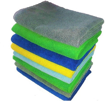Hitvik Microfiber Vehicle Washing  Cloth(Pack Of 8, 300 GSM)