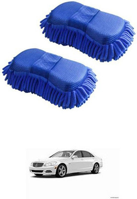 FKOK Microfiber Vehicle Washing  Sponge(Pack Of 2)