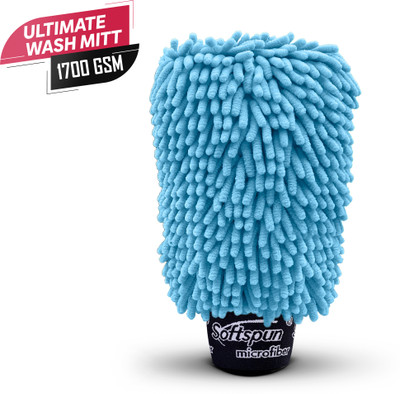 SOFTSPUN Microfiber Vehicle Washing  Hand Glove(Pack Of 1, 1700 GSM)