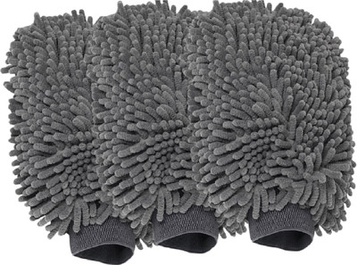 Nirviklpe Car Cleaning Gloves-1700GSM Wet and Dry Disposable Glove Set(Free Size Pack of 3)
