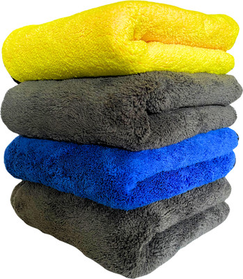 Rack And Sell Microfiber Vehicle Washing  Cloth(Pack Of 3, 900 GSM)