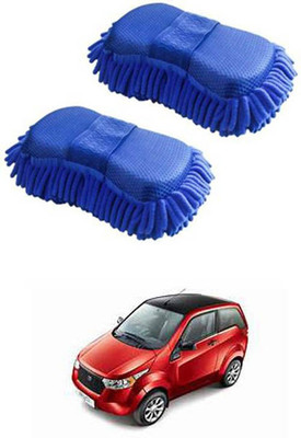 FKOK Microfiber Vehicle Washing  Sponge(Pack Of 2)
