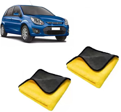 Raga Plus Microfiber Vehicle Washing  Cloth(Pack Of 2, 500 GSM)