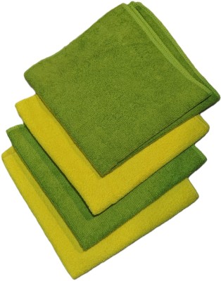 ZEDFIBER Microfiber Vehicle Washing  Cloth(Pack Of 4, 350 GSM)